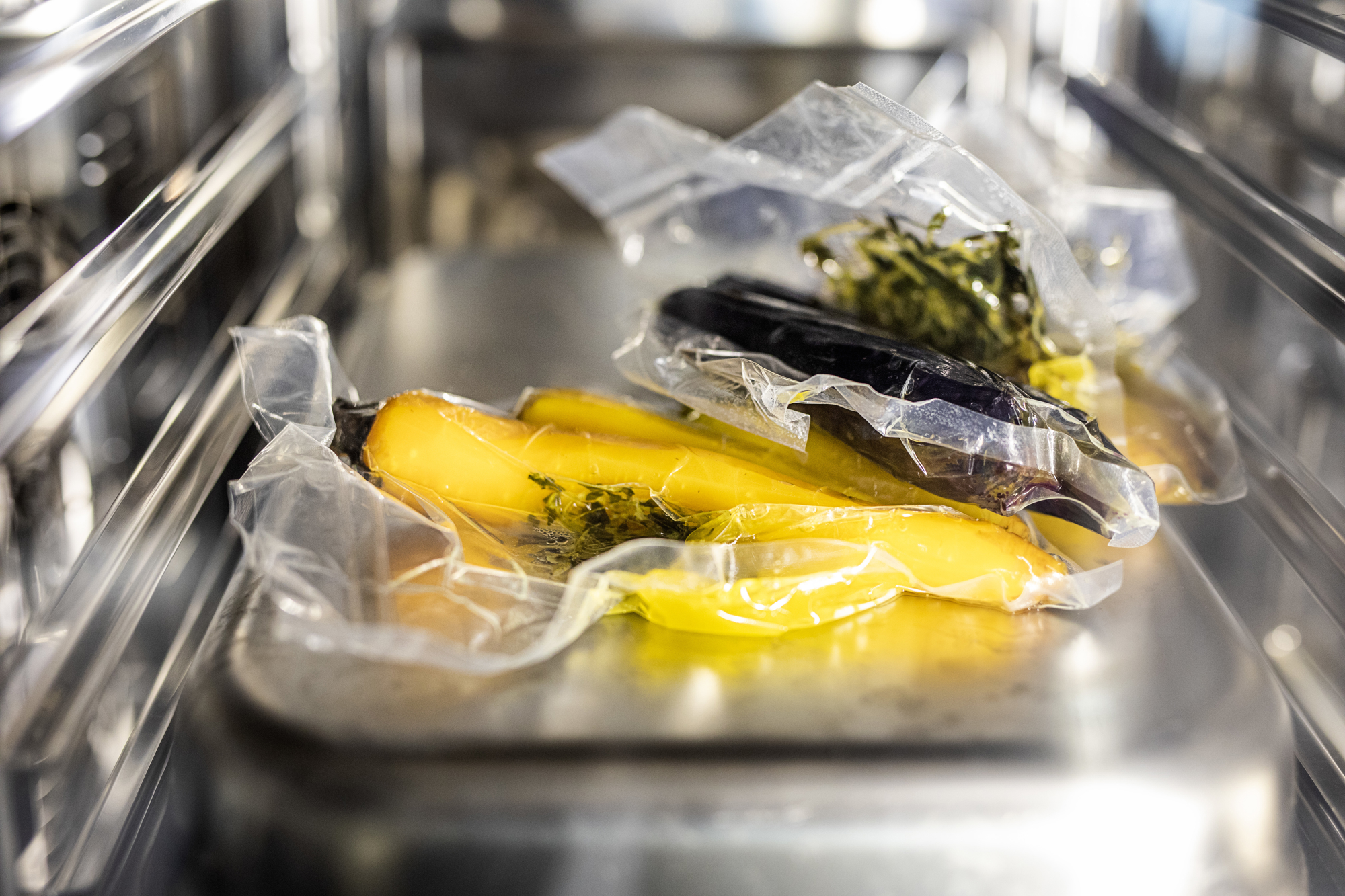 Vakuumerede grøntsager